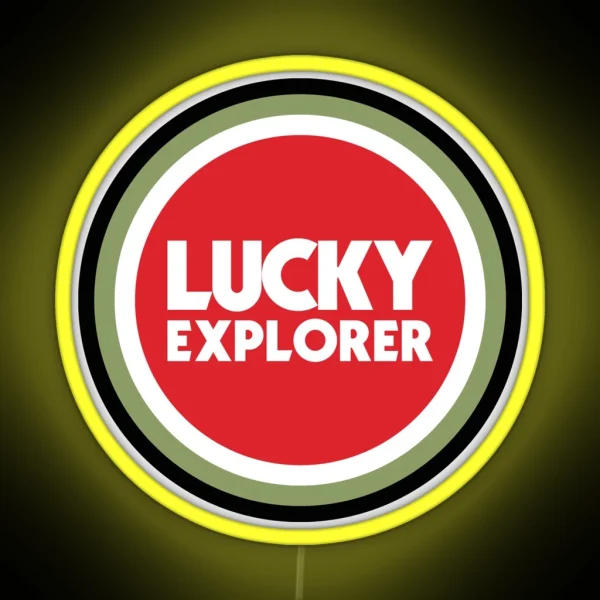 Lucky Explorer Cagiva Big RGB Neon Sign