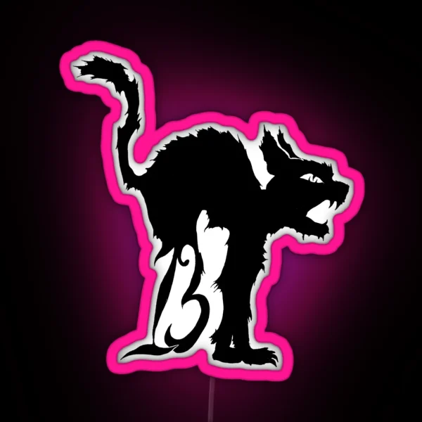 Lucky No 13 Cat RGB Neon Sign