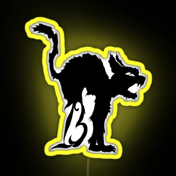 Lucky No 13 Cat RGB Neon Sign