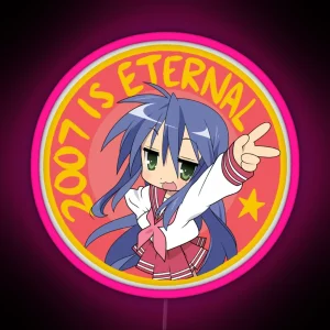 Lucky Star Konata 2007 Is Eternal RGB Neon Sign