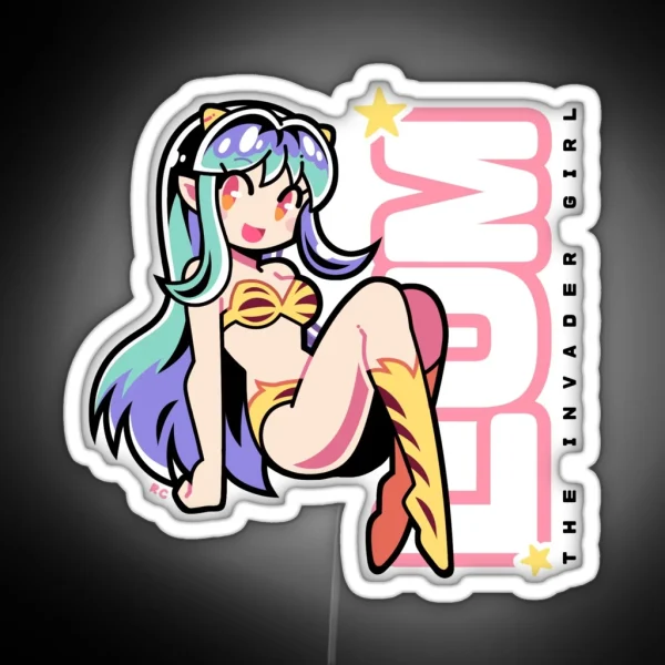 Lum The Invader Girl RGB Neon Sign
