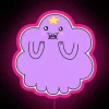 Lumpy Space Princess RGB neon sign pink.