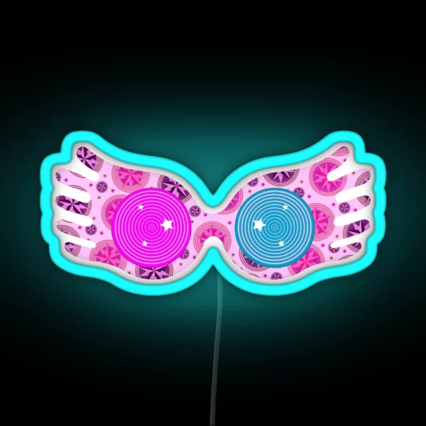 Luna Glasses RGB Neon Sign