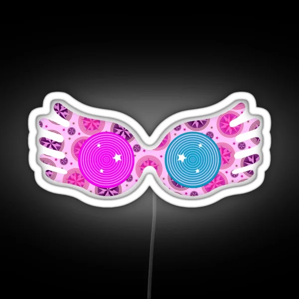 Luna Glasses RGB Neon Sign