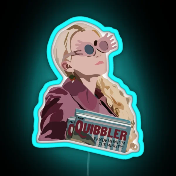 Luna Lovegood Quibbler RGB Neon Sign