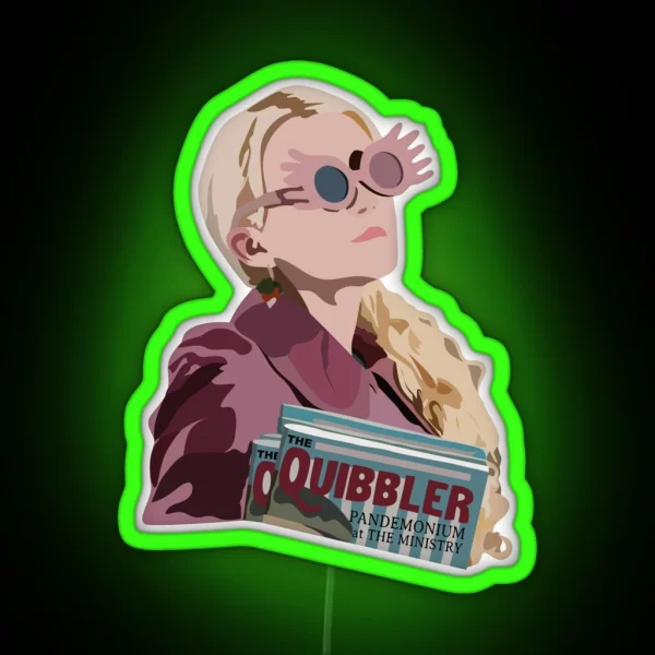 Luna Lovegood Quibbler RGB Neon Sign