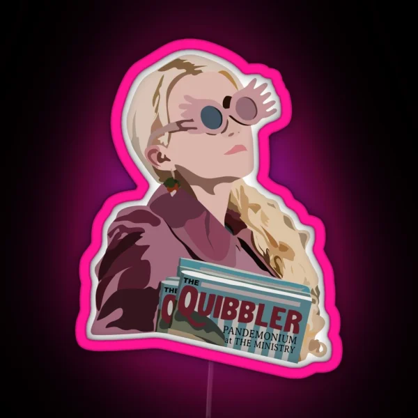 Luna Lovegood Quibbler RGB Neon Sign