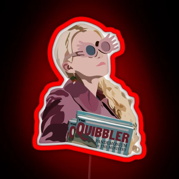 Luna Lovegood Quibbler RGB Neon Sign