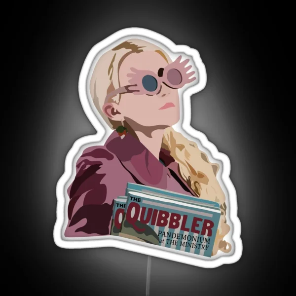 Luna Lovegood Quibbler RGB Neon Sign