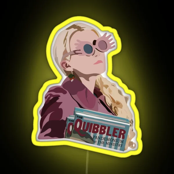 Luna Lovegood Quibbler RGB Neon Sign