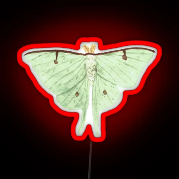 Luna Moth RGB Neon Sign