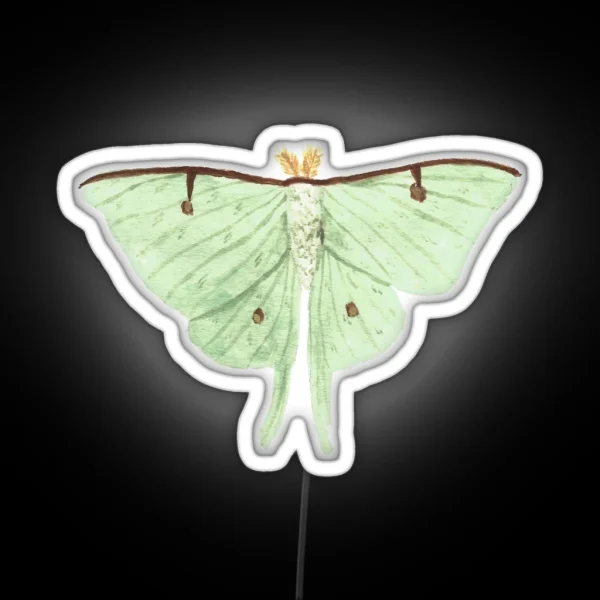 Luna Moth RGB Neon Sign