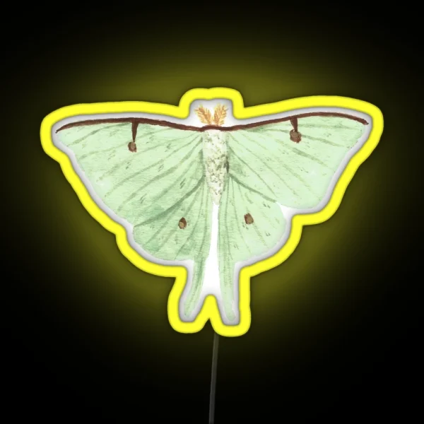 Luna Moth RGB Neon Sign