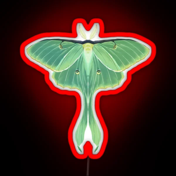 Luna Moth RGB Neon Sign