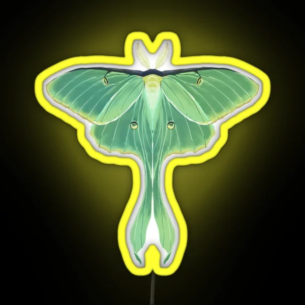 Luna Moth RGB Neon Sign