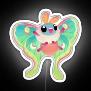 Luna Moth RGB Neon Sign