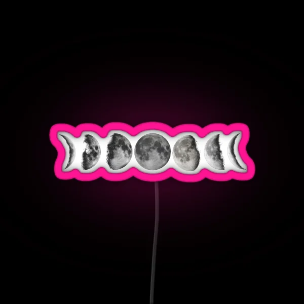 LUNAR PHASES RGB Neon Sign