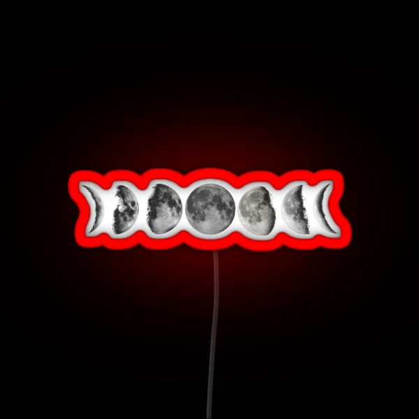 LUNAR PHASES RGB Neon Sign