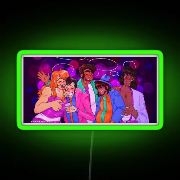 Lupin III And Company 80s Edition RGB Neon Sign