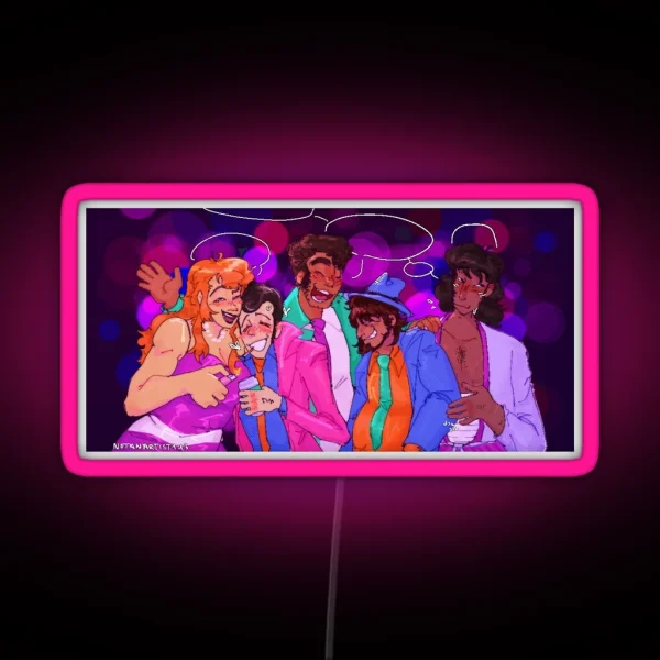 Lupin III And Company 80s Edition RGB Neon Sign