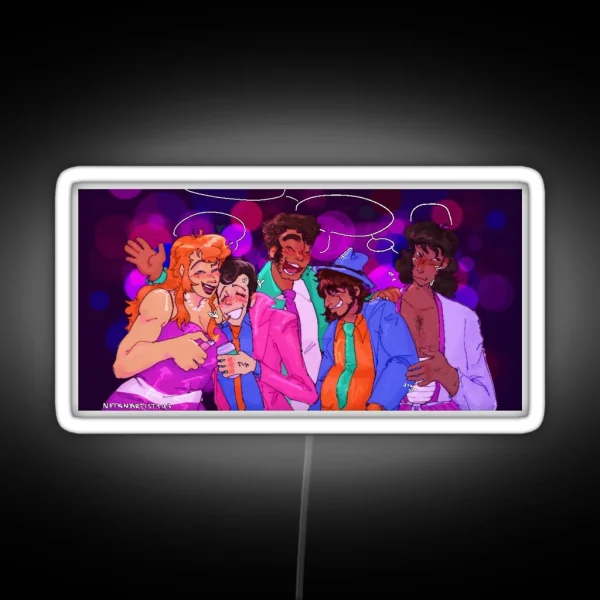 Lupin III And Company 80s Edition RGB Neon Sign