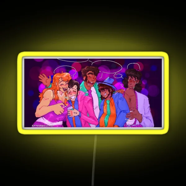 Lupin III And Company 80s Edition RGB Neon Sign