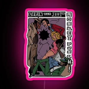 Lupin III Monkey Punch Color Version RGB Neon Sign