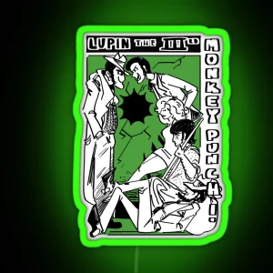 Lupin III Monkey Punch Part 1 RGB Neon Sign