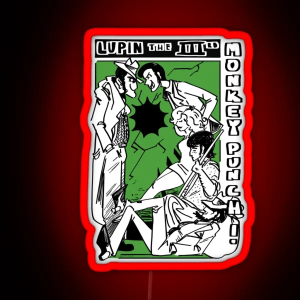 Lupin III Monkey Punch Part 1 RGB Neon Sign