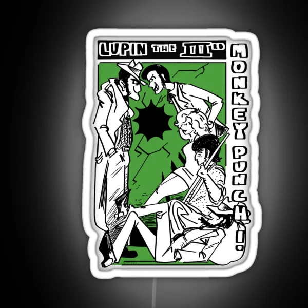 Lupin III Monkey Punch Part 1 RGB Neon Sign