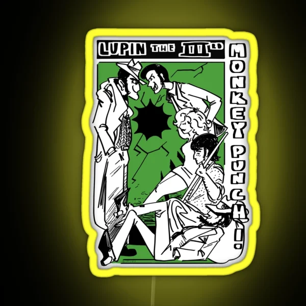 Lupin III Monkey Punch Part 1 RGB Neon Sign