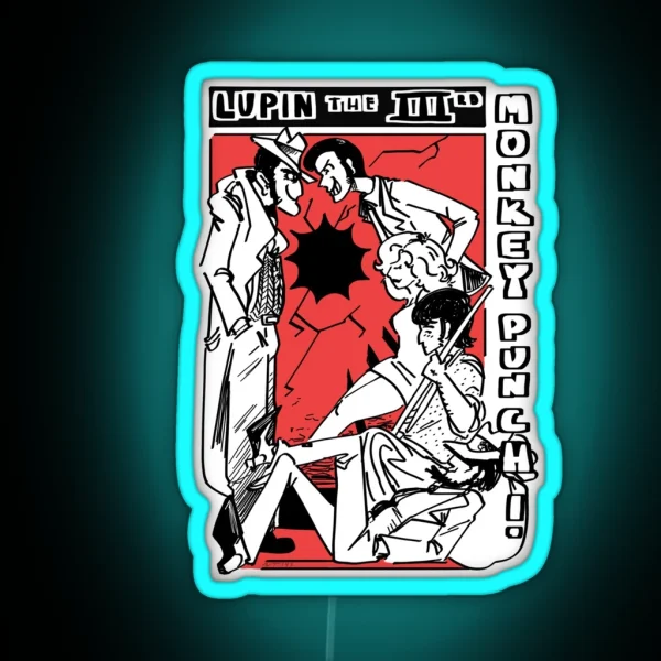 Lupin III Monkey Punch Part 2 RGB Neon Sign