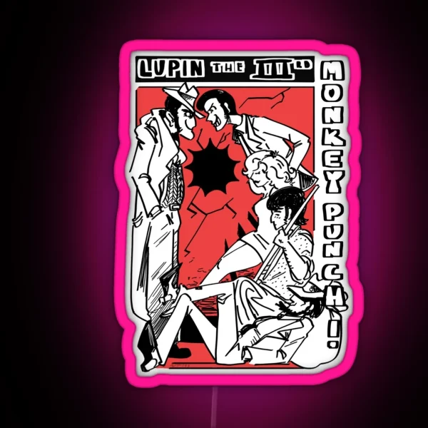 Lupin III Monkey Punch Part 2 RGB Neon Sign