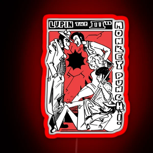 Lupin III Monkey Punch Part 2 RGB Neon Sign