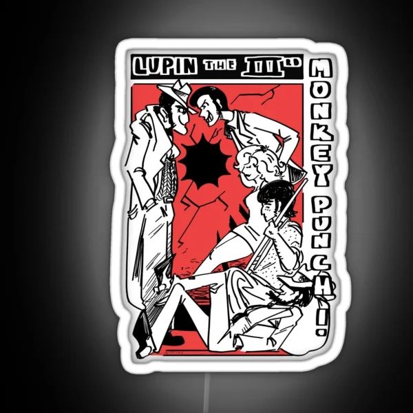Lupin III Monkey Punch Part 2 RGB Neon Sign