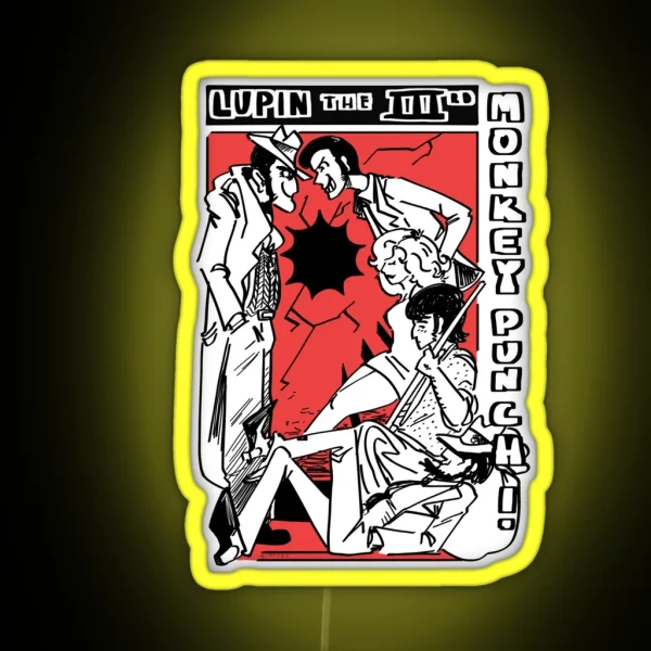 Lupin III Monkey Punch Part 2 RGB Neon Sign