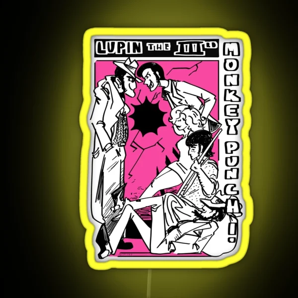 Lupin III Monkey Punch Part 3 RGB Neon Sign