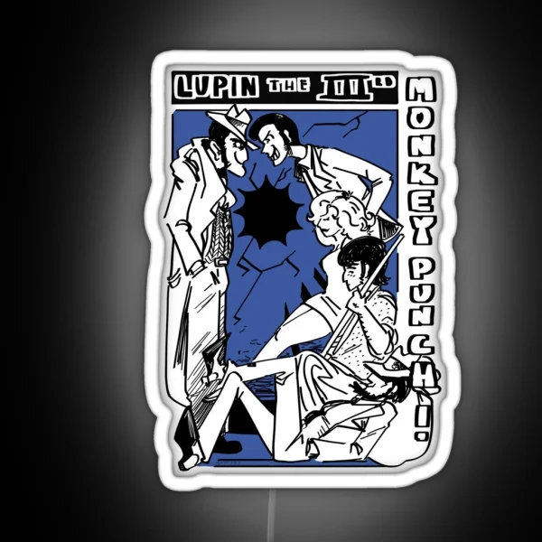 Lupin III Monkey Punch Part 4 5 RGB Neon Sign