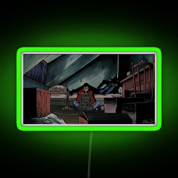 Lupin The 3rd Dead Or Alive RGB Neon Sign