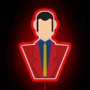 Lupin the 3rd neon sign with vibrant RGB lighting - ideal for retro design inspiration.