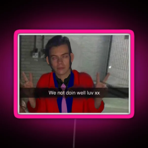 Lupin The Third Not Doin Well Luv RGB Neon Sign