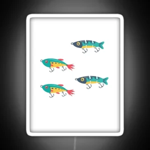 Lures Fish Crankbait RGB Neon Sign