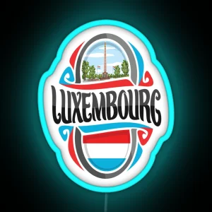 Luxembourg RGB Neon Sign