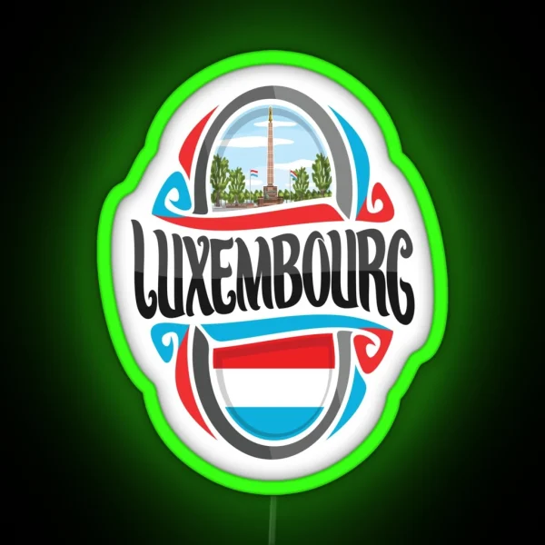 Luxembourg RGB Neon Sign