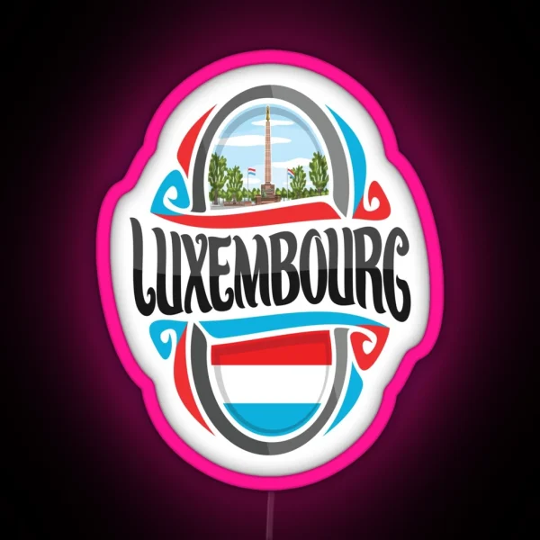 Luxembourg RGB Neon Sign