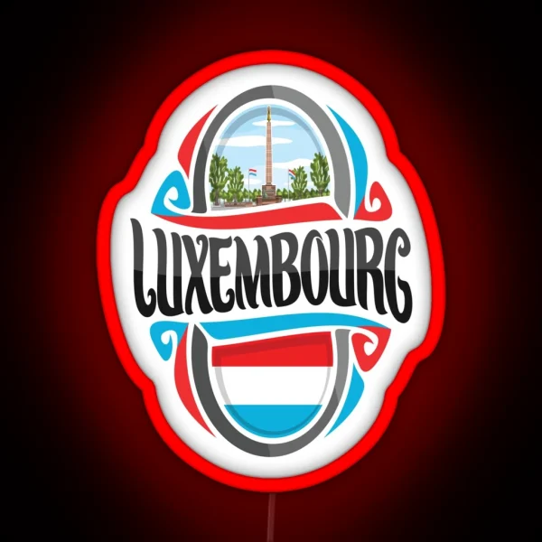Luxembourg RGB Neon Sign