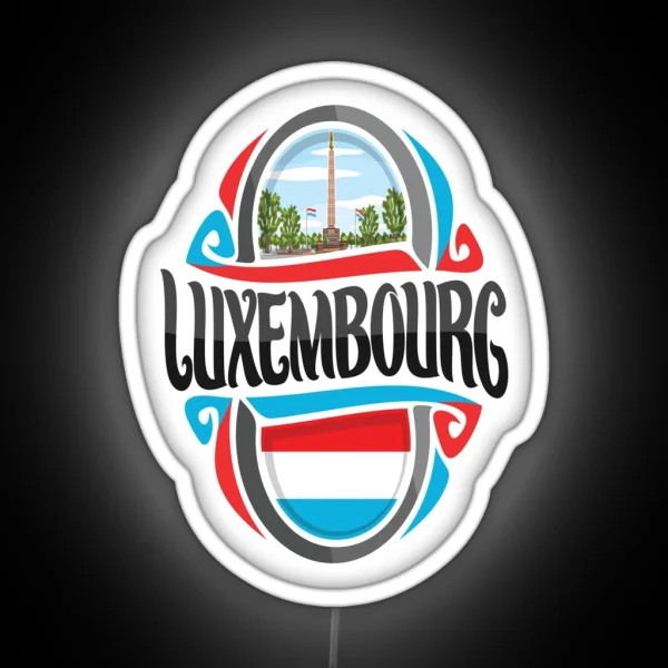 Luxembourg RGB Neon Sign