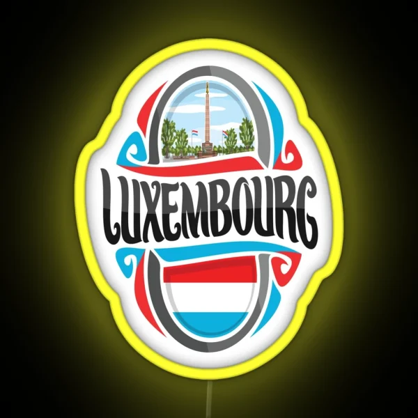 Luxembourg RGB Neon Sign