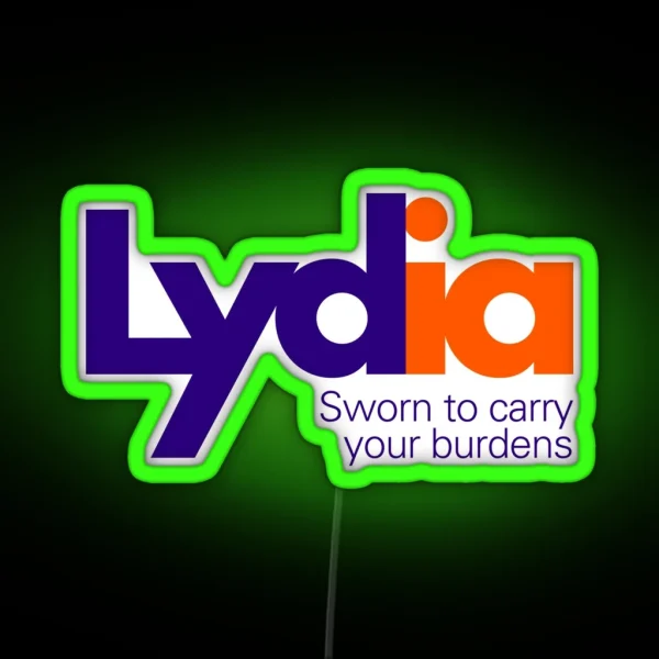 Lydia S Courier Service Fedex Logo Parody RGB Neon Sign
