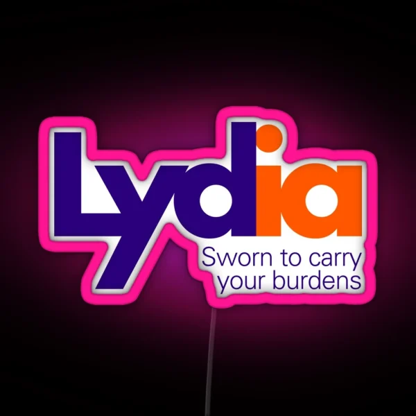 Lydia S Courier Service Fedex Logo Parody RGB Neon Sign